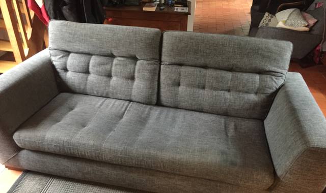 Meubles canapé 4 places gris