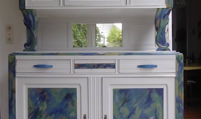 Meubles buffet Année 40 relooké.