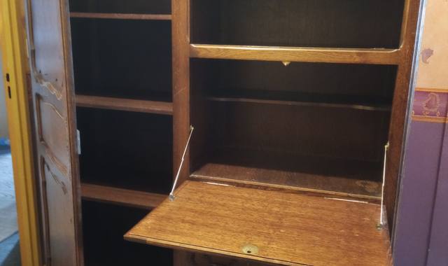 Meubles armoire secrétaire en chêne