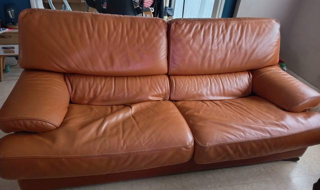 Meubles canapé 2 places cuir