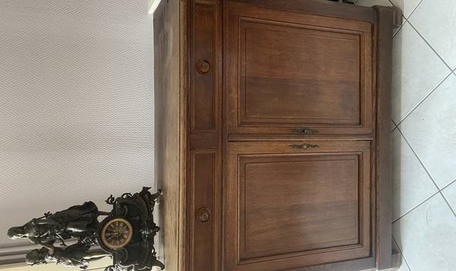 Meubles meuble double portes et tiroirs