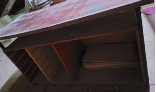 Meubles meuble type établi en bois robuste