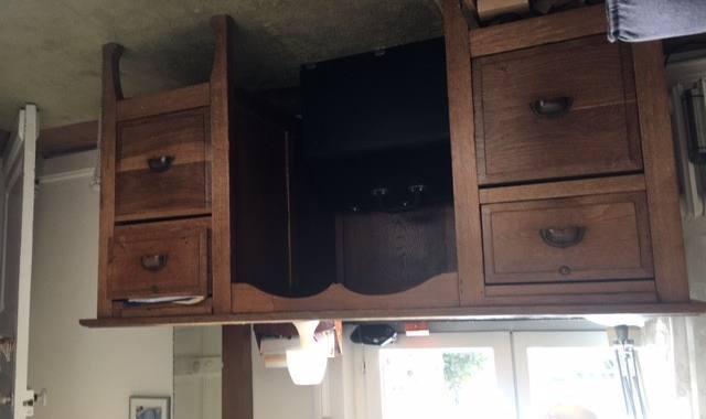 Meubles bureau chêne 4 tiroirs