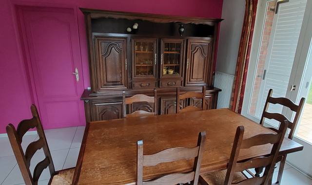 Meubles salle à manger complète en chêne massif
