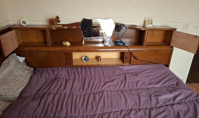 Meubles Ensemble Meuble Cosy et tête de lit en bois