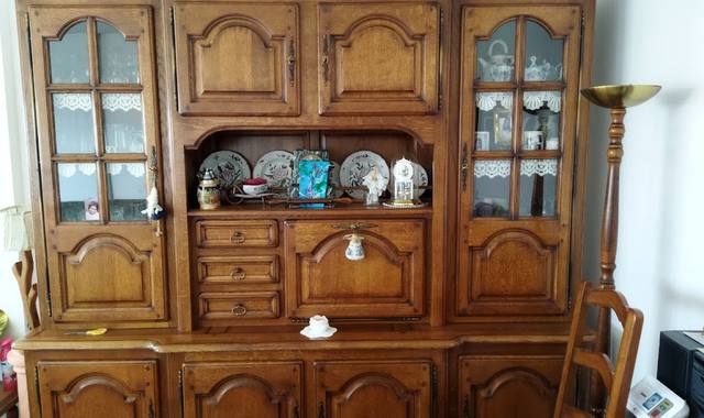 Meubles living salle a manger en bois massif