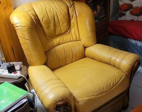 Meubles 2 fauteuils en cuir