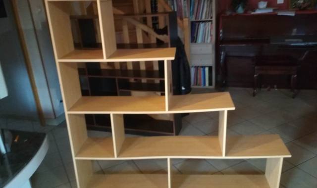 Meubles étagère mélaminé couleur hêtre