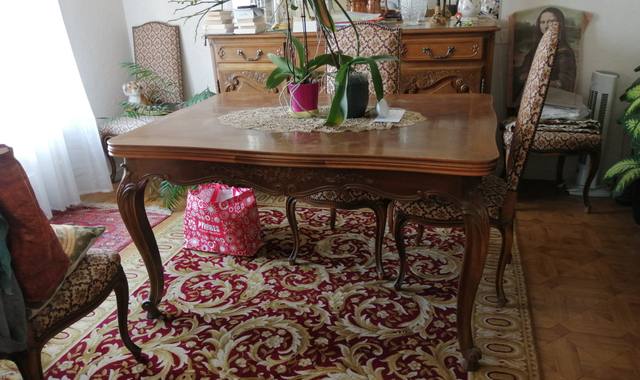 Meubles table+chaises