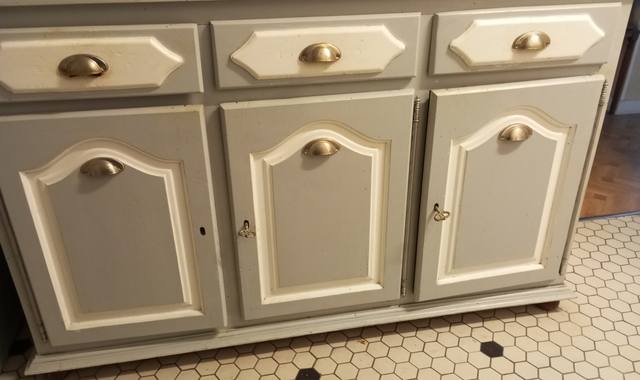 Meubles buffet merisier repeint