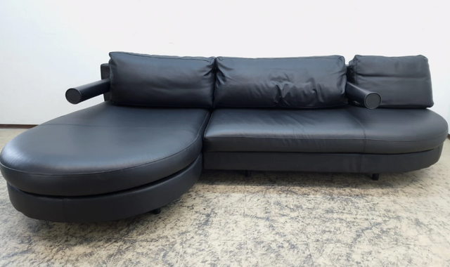 Meubles de Canapé d'angle B&B Italie Antonio Citterio canapé en cuir design haut de