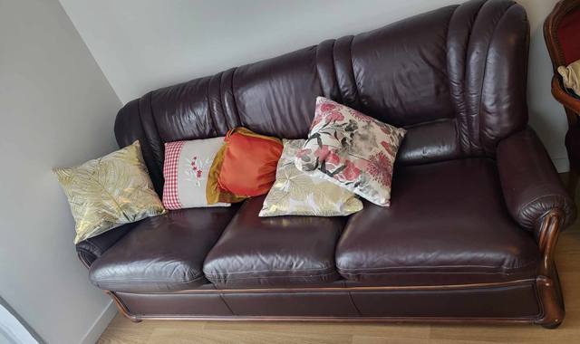 Meubles canapé cuir convertible