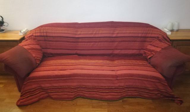 Meubles canapé rouge 3 personnes