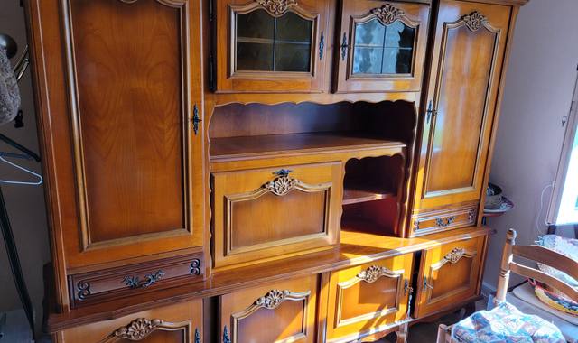 Meubles meuble buffet en véritable bois merisier