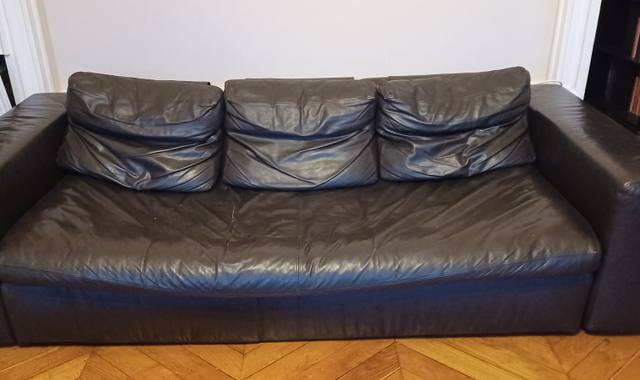 Meubles canapé convertible cuir