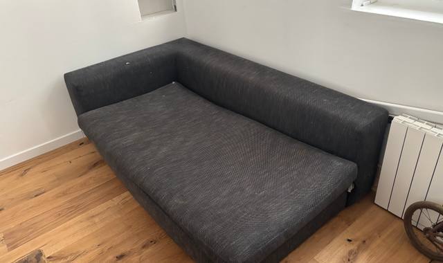 Meubles canapé tissu bleu