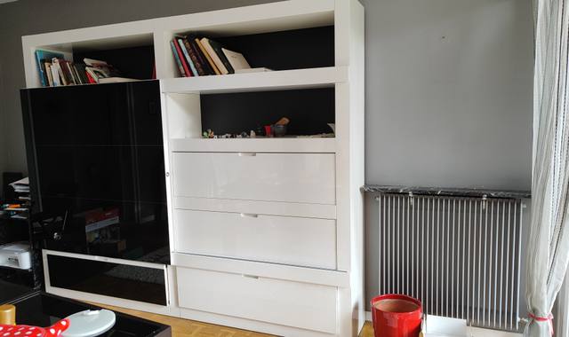 Meubles meuble living moderne blanc