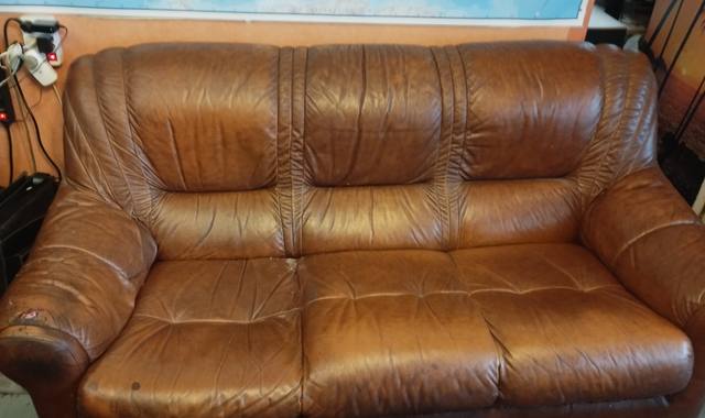 Meubles canapé 3 places cuir