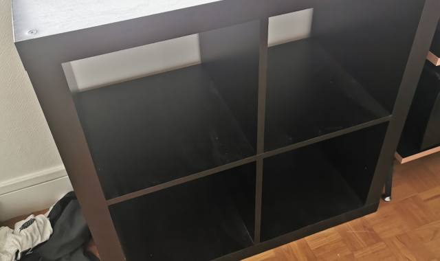 Meubles meuble IKEA KALLAX 4 cases noir
