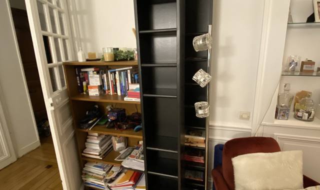 Meubles deux colonnes de CD/DVD ou livres