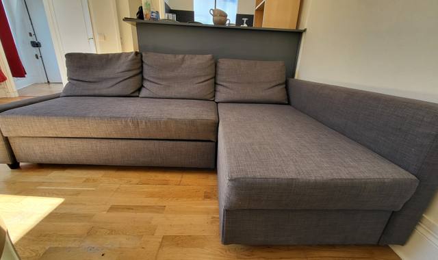 Meubles canapé convertible Ikea Holmsund en bon état avec méridienne