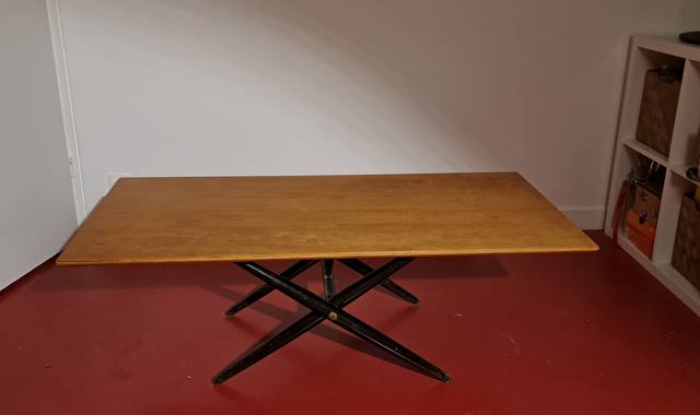Meubles table basse année 50 en bois