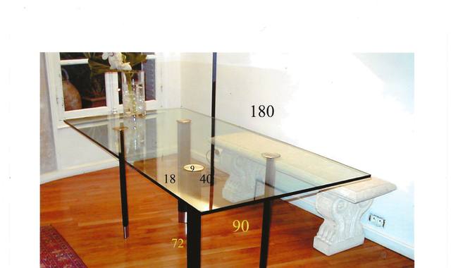 Meubles table en verre collection Shopenhauer de Fontana Arte