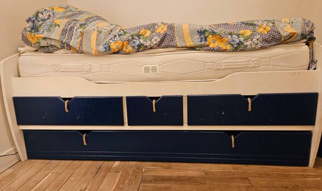 Meubles lit enfant/ado avec tiroirs et lit d'appoint