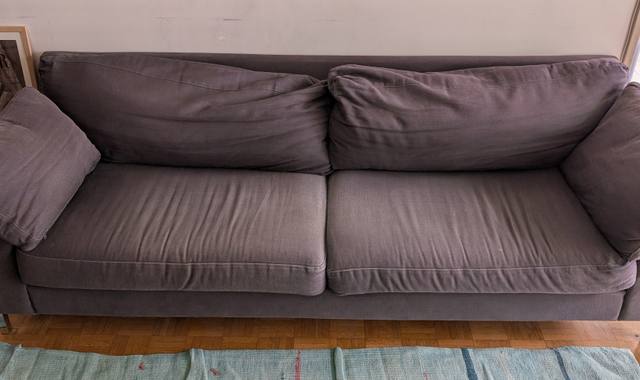 Meubles canapé en tissu anthracite