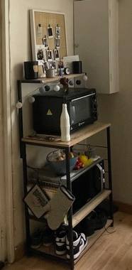 Meubles ÉTAGÈRE, bon état, à poser sur le sol, métal et bois.