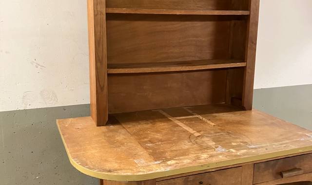 Meubles bureau avec tiroirs et bloc d'étagères assorti