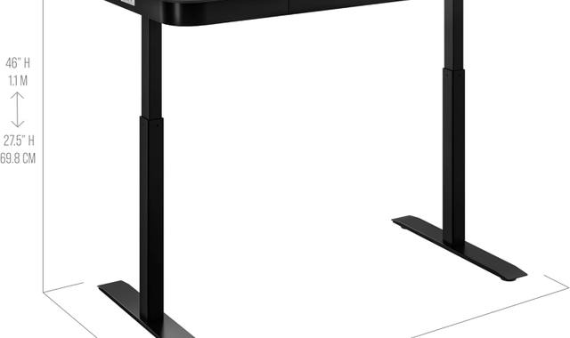 Meubles bureau électrique noir super état