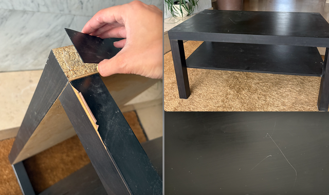 Meubles table basse noire