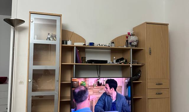 Meubles meuble TV avec rangements (vitrine et bloc portes et tiroire)