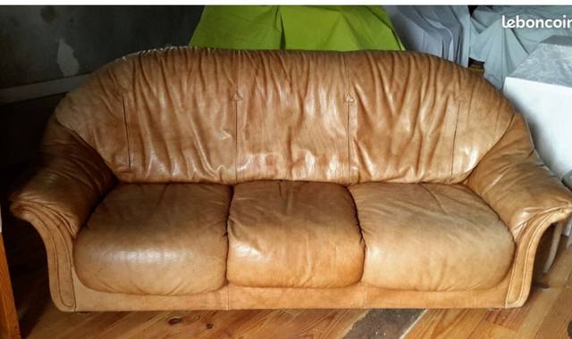 Meubles canapé en cuir de buffle