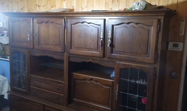 Meubles buffet living en bois grande capacité de rangement bon état