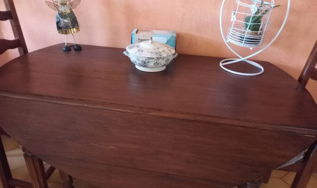 Meubles table ronde 2rallonges