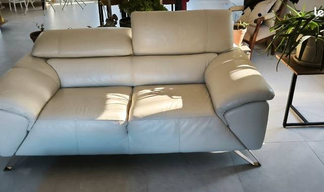 Meubles deux canapés cuir Crozatier