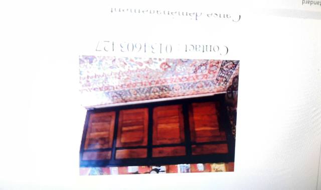 Meubles enfilade 4 portes bois exotique