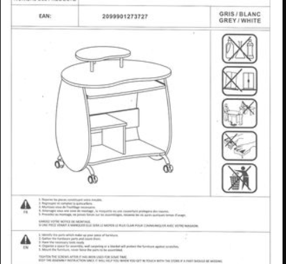 Meubles bureau multi média