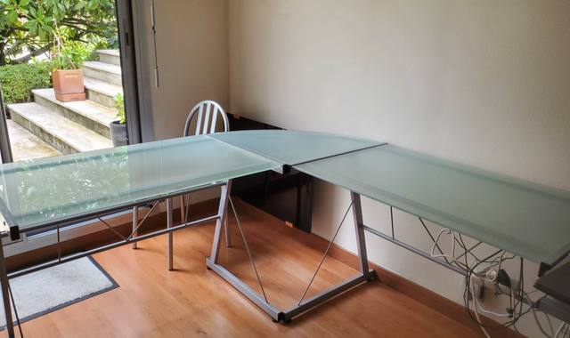 Meubles meubles bureautique verre et acier