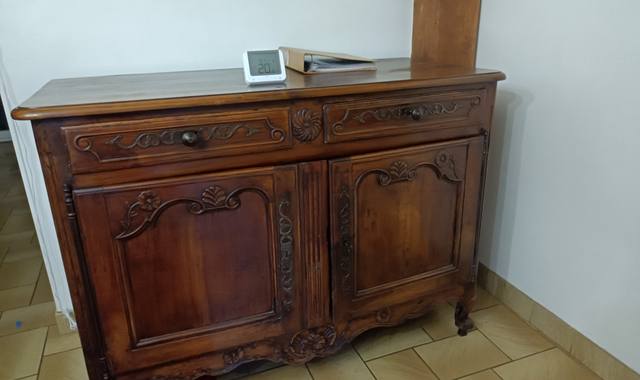 Meubles meuble buffet rustique 2 porte, 2 tiroirs