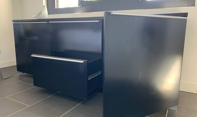 Meubles meuble de rangement Habitat noir