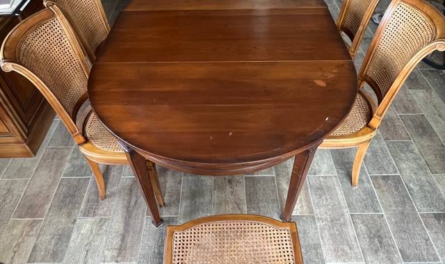 Meubles table a 2 rallonges plus 6 chaises