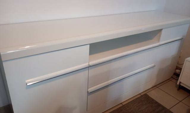 Meubles Buffet blanc laqué