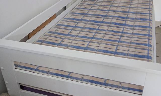 Meubles lit banquette blanc 2 couchages