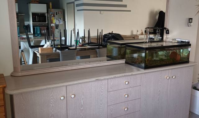 Meubles buffet + miroir