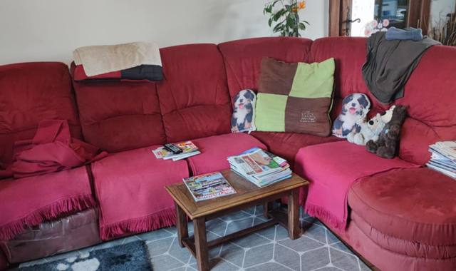 Meubles un canapé d'angle en très bon état