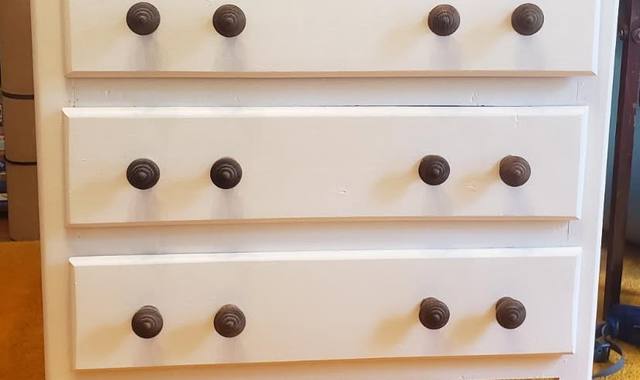 Meubles commode 3 tiroirs en bois