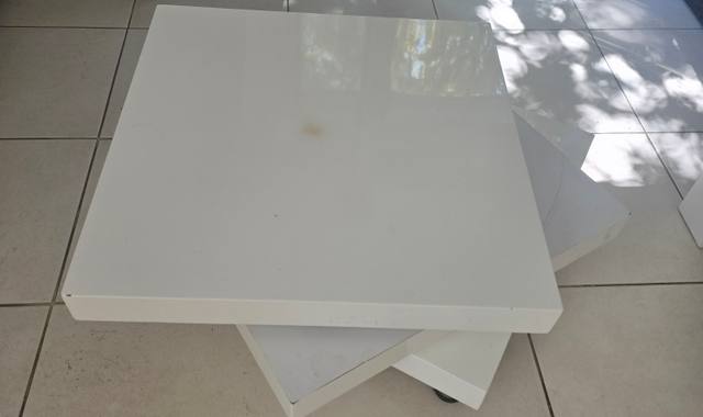 Meubles table basse blanche
